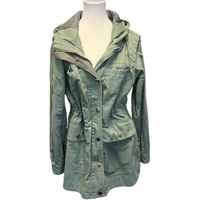 NWOT • Green Hooded Anorak Jacket